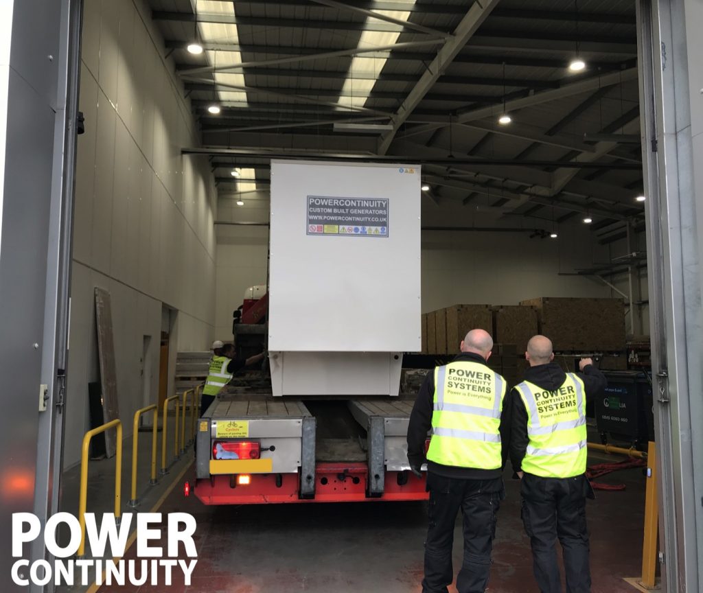 Industrial generator installation